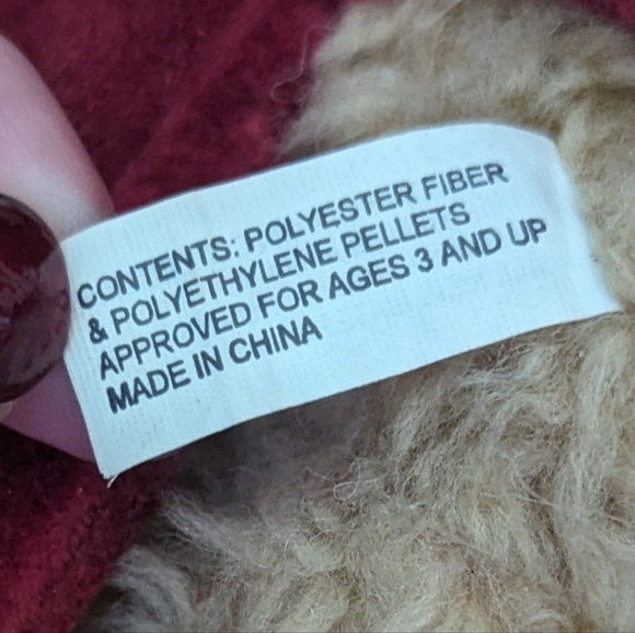 Vintage The Bearington Collection Gabrielle Plush Teddy Bear W Red Velvet Wings - Picture 8 of 12